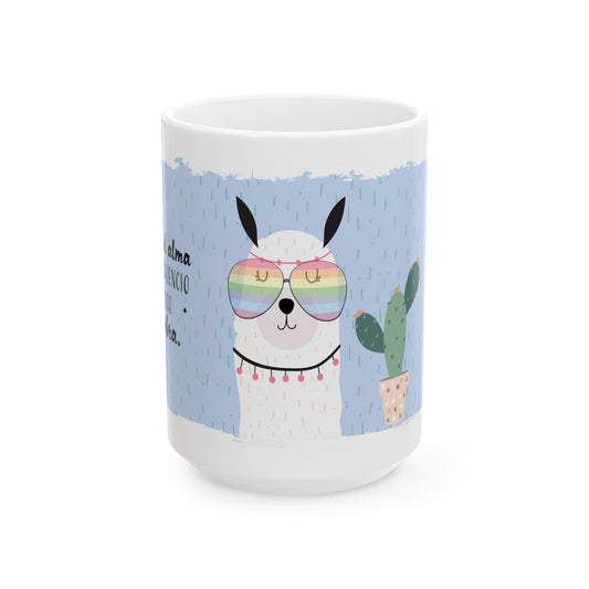 🌿 A veces, el alma solo pide silencio… y un poco de sombra – Una taza divertida con alma