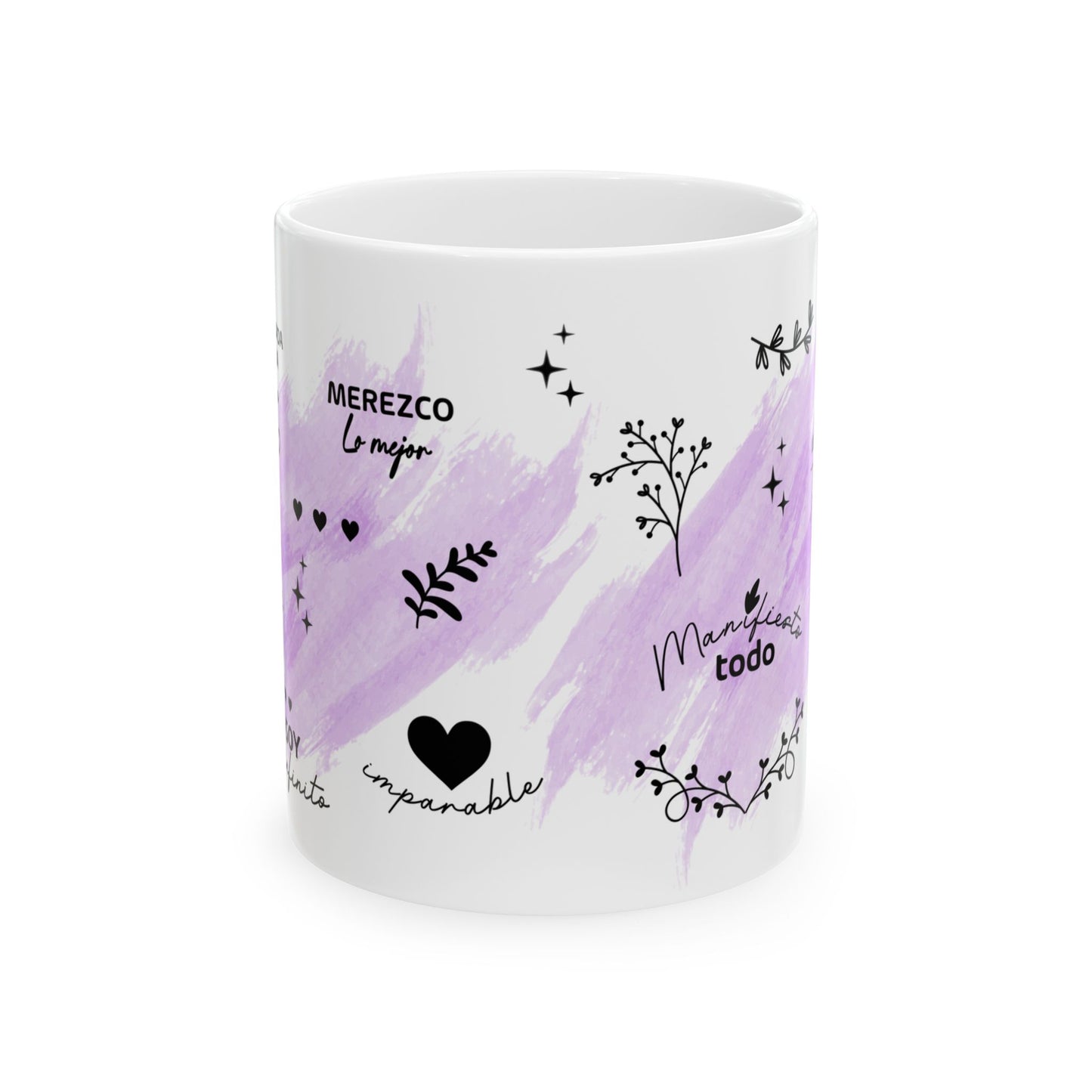 ✨ Taza Mantras de Poder – Inspírate cada mañana, conquista cada día
