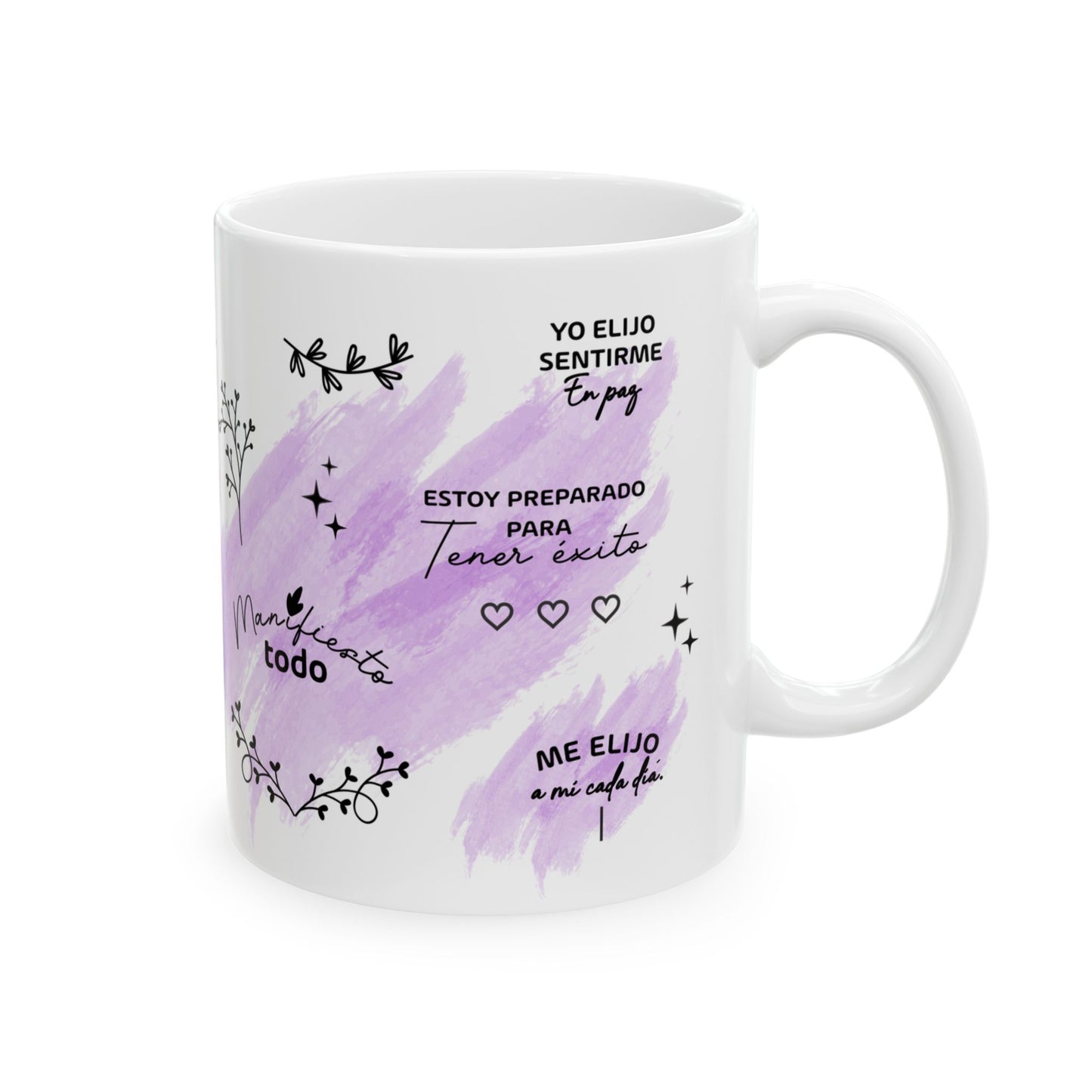 ✨ Taza Mantras de Poder – Inspírate cada mañana, conquista cada día