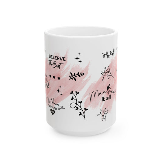 ✨Taza Mantras de Poder – Inspírate cada mañana, conquista cada día☕✨