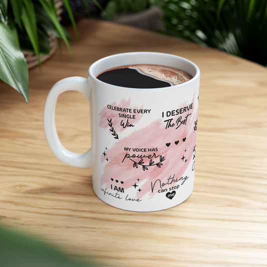 ✨Taza Mantras de Poder – Inspírate cada mañana, conquista cada día☕✨