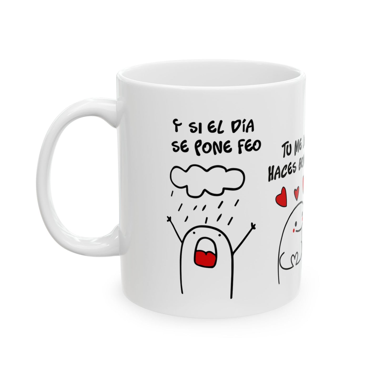 💖 Taza “Tú me haces bonito el día” – Amor en cada sorbo