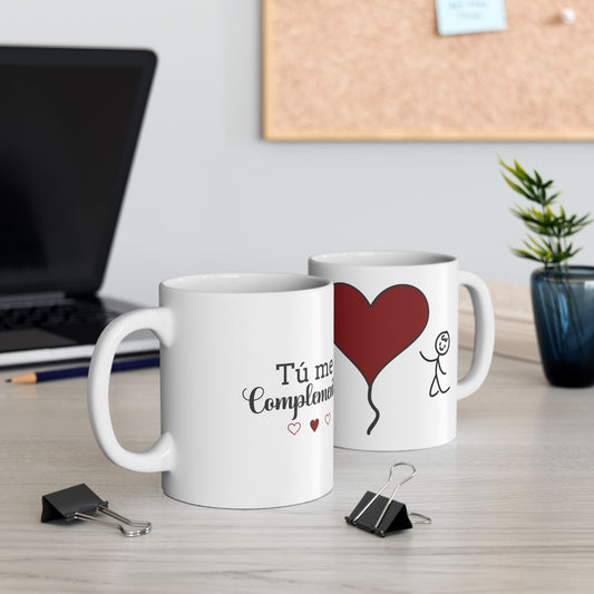 ❤️ Taza Divertida para Parejas – Tu me complementas
