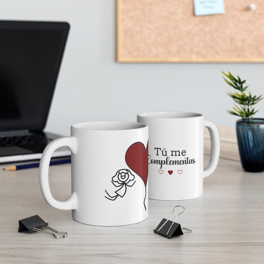 ❤️ Taza Divertida para Parejas – Tu me complementas