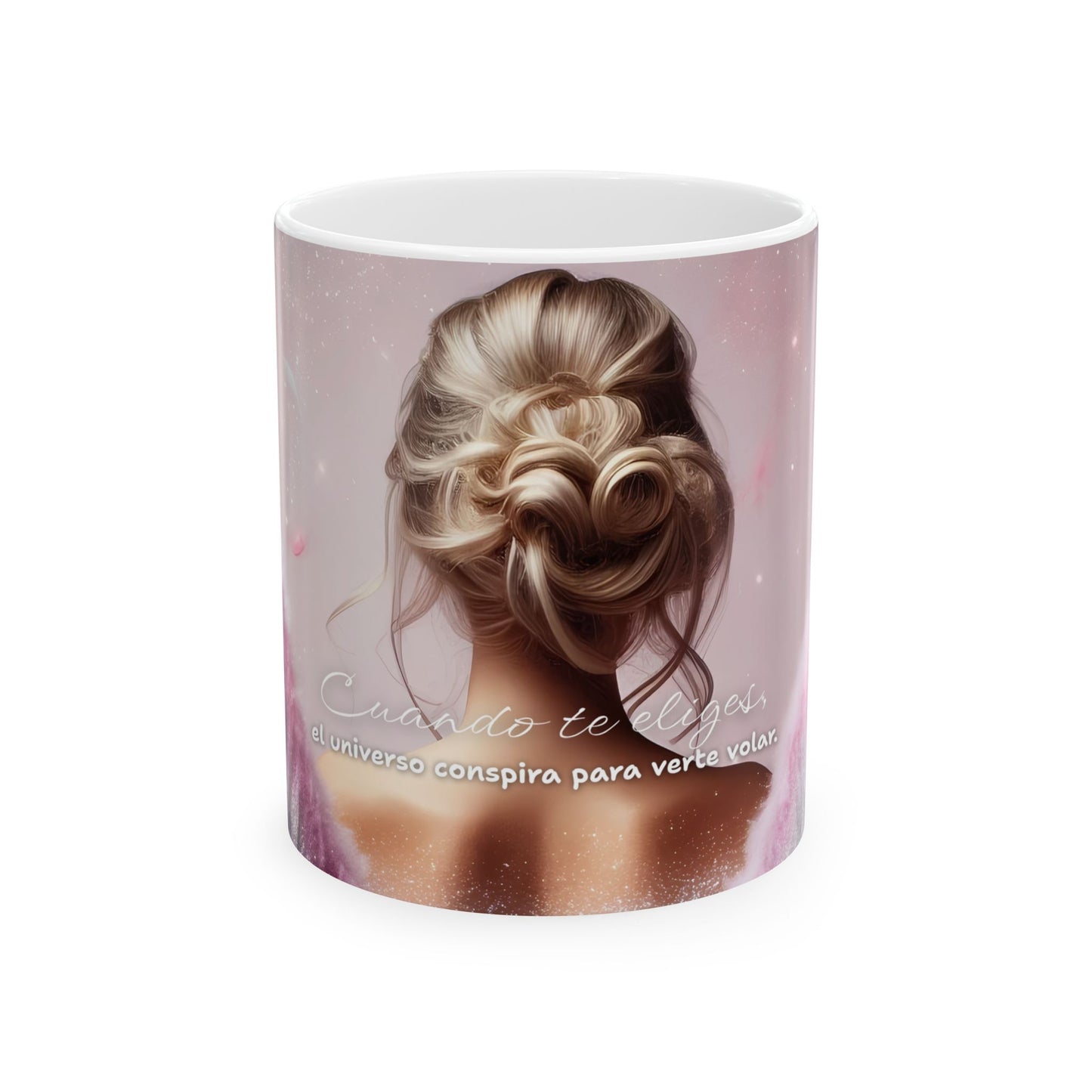 💝☁️ Taza Cuando te eliges, el universo conspira para verte volar