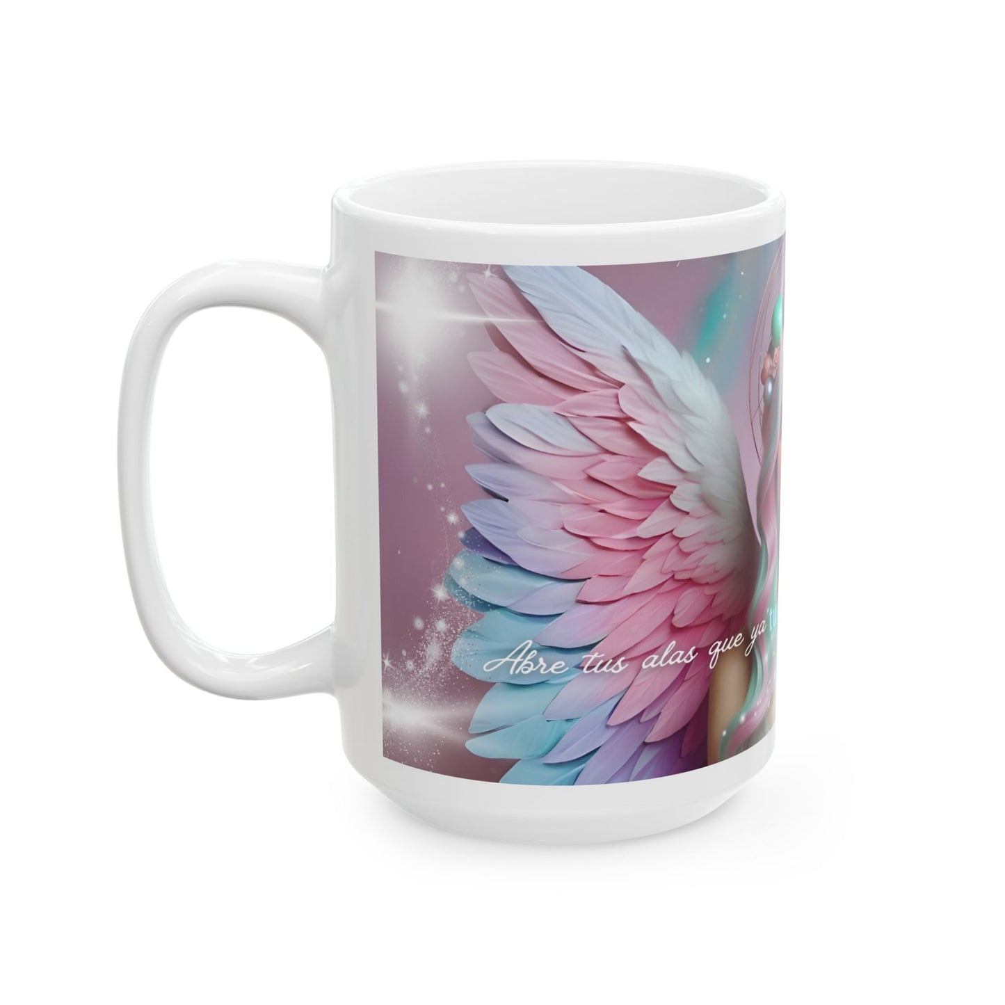 ☕✨ Taza “Abre tus alas” – Belleza celestial para tu día a día