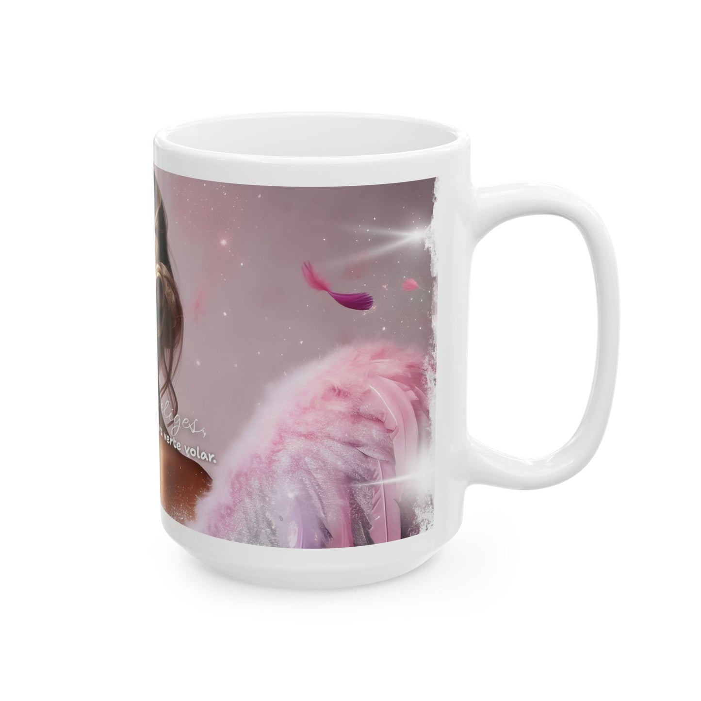 💝☁️ Taza Cuando te eliges, el universo conspira para verte volar