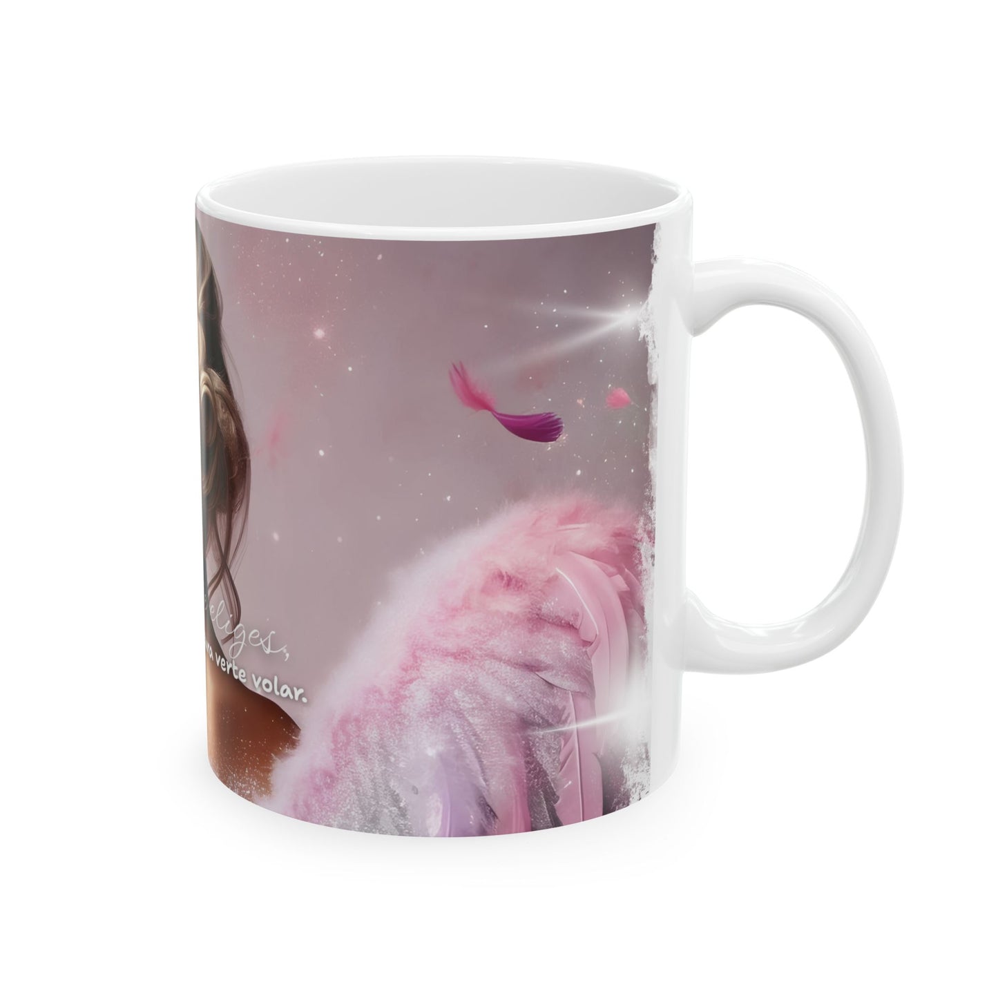 💝☁️ Taza Cuando te eliges, el universo conspira para verte volar