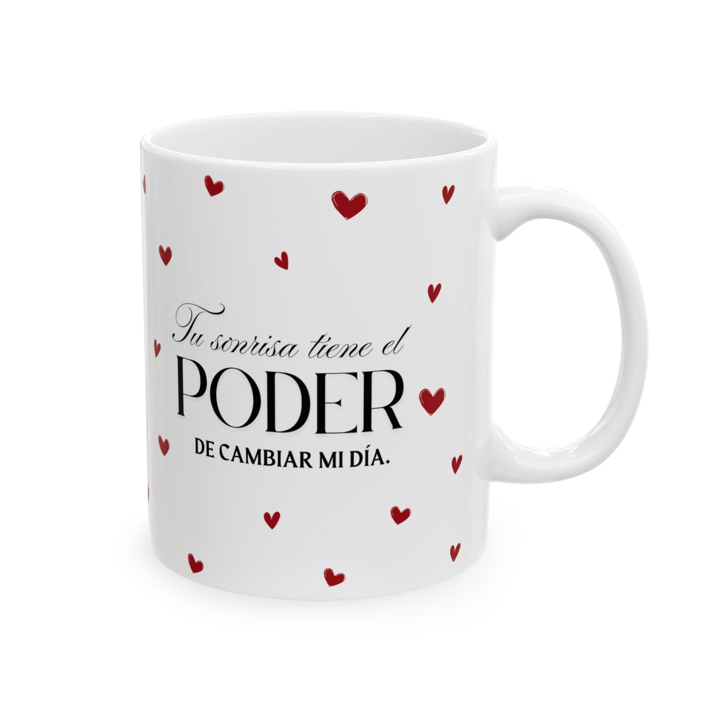 🌈 Tu sonrisa tiene el poder de cambiar mi día – Una taza divertida que enamora