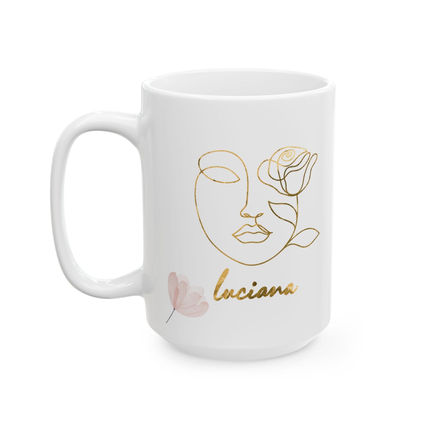 🌸 Taza “Personalizada – Everything that receives attention grows strong”