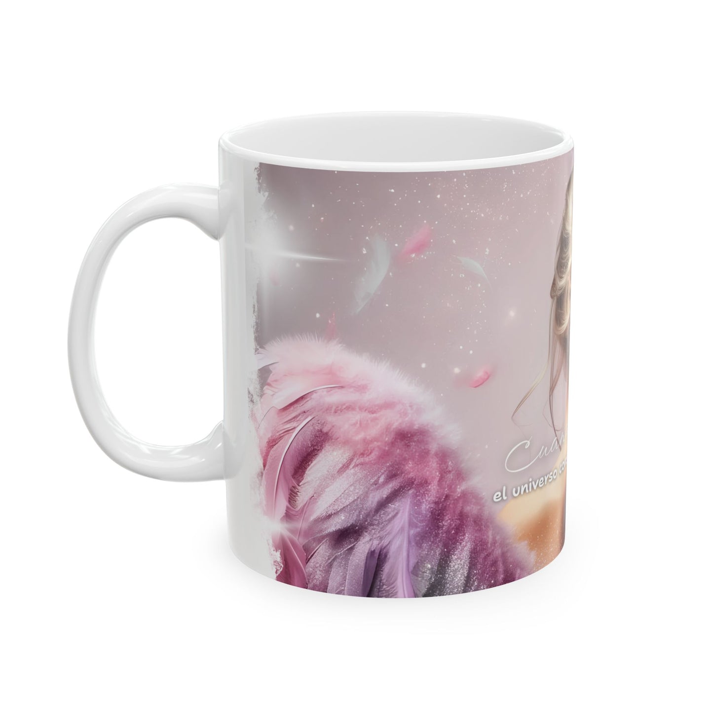 💝☁️ Taza Cuando te eliges, el universo conspira para verte volar