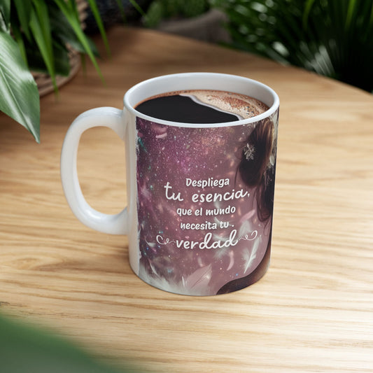 ✨ Taza divina Despliega tu esencia – El regalo que inspira desde el primer sorbo